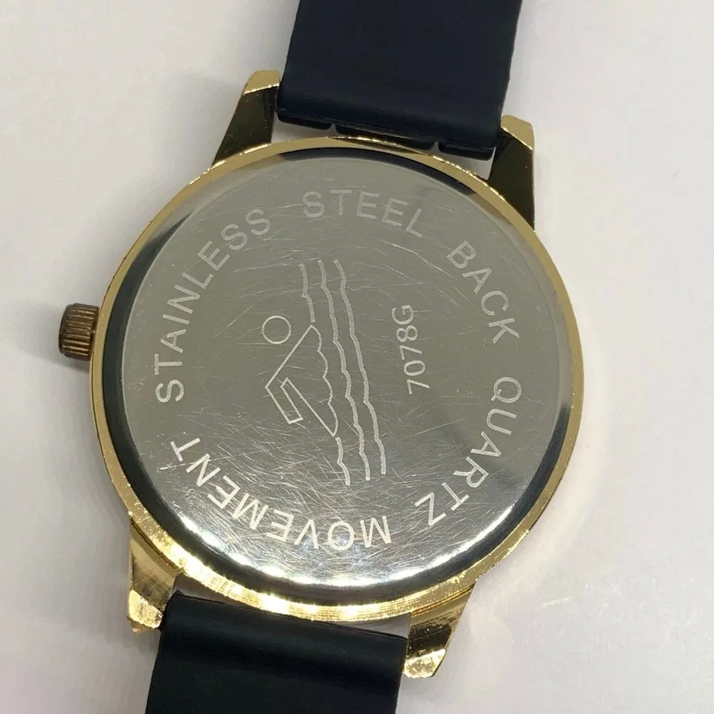 Black Lives Matter Leader BLM Fist Black watch 43mm Gold tone case running - Image 5