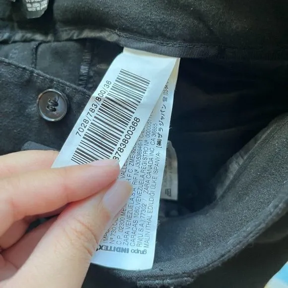 ZARA WOMEN Black Womens Size 4‎ Crop Pants - Image 2