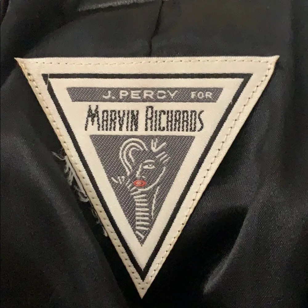 Marvin Richards Ladies Leather Coat Lg Black - Image 4