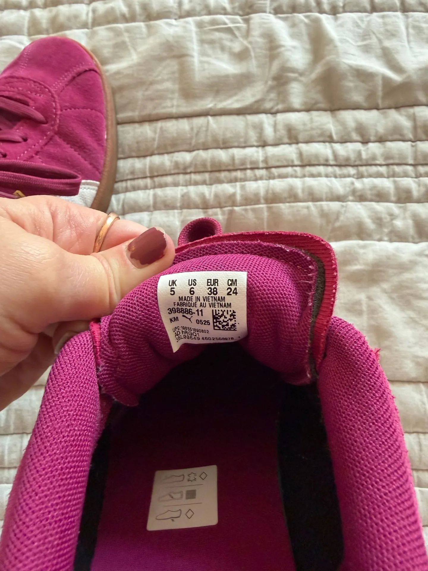 Hot Pink Puma Sneakers Suede - Image 5