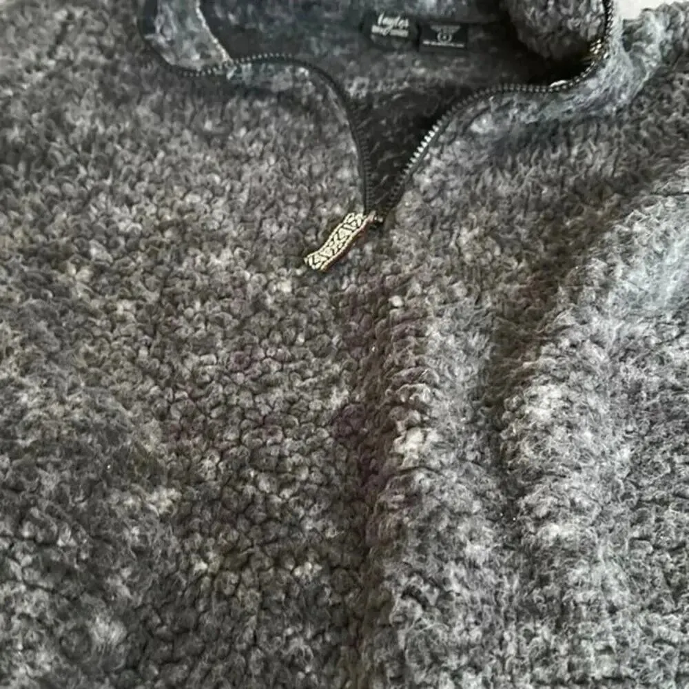 Taylor Dry Goods Sherpa Fleece Pullover Women's Small Gray - Image 5