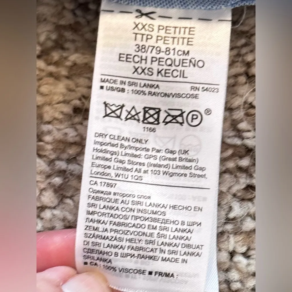 Banana Republic Parker Tunic Blue Button Down Shirt ClassicWardrobe XXS Preppy - Image 8