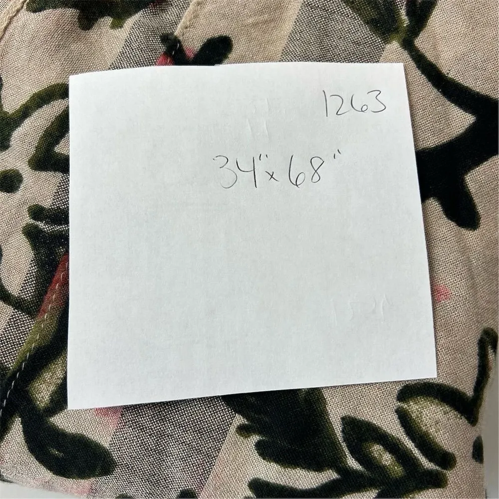 Lane Bryant Women's Floral Rectangle Scarf Wrap Multicolor Spring - Image 6