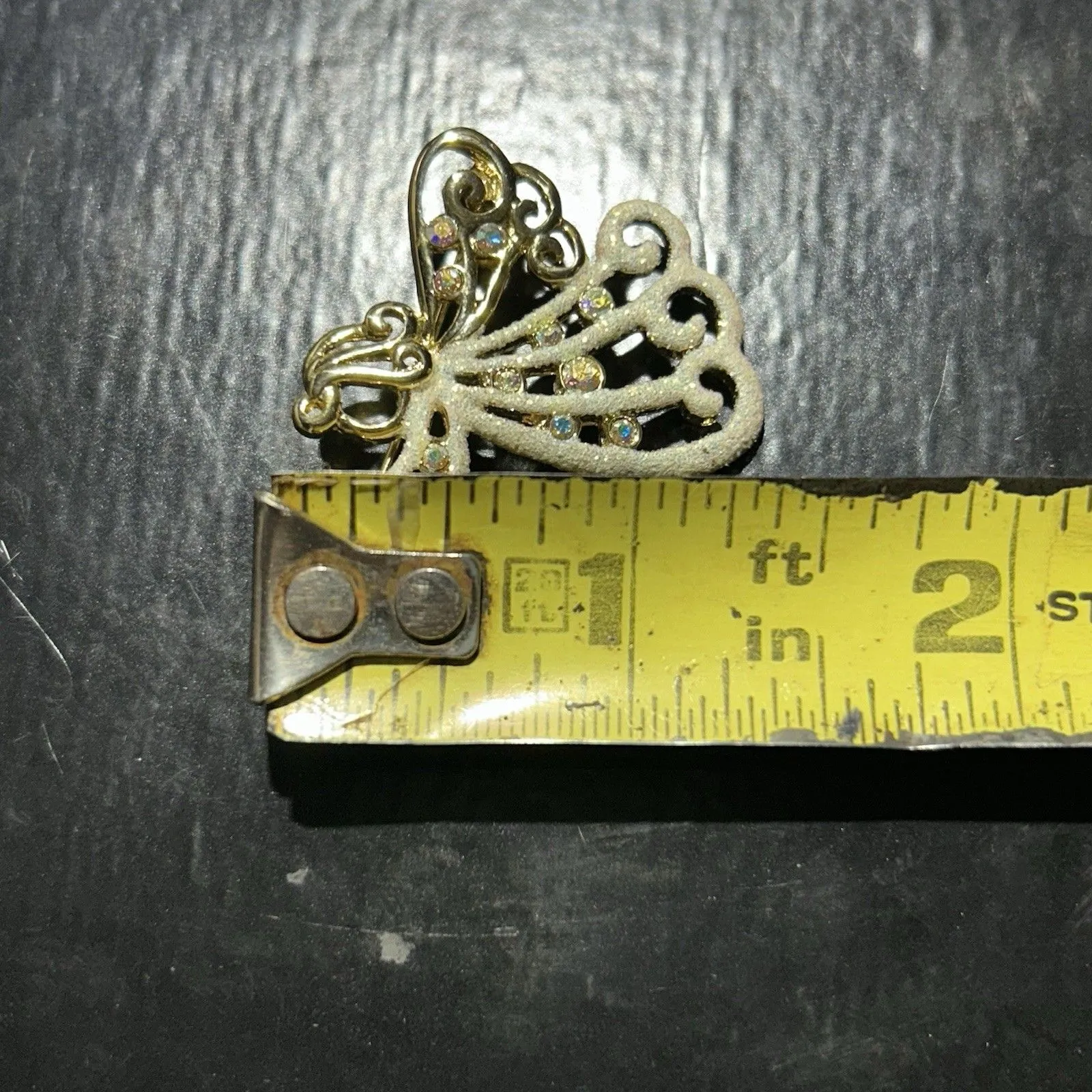 Vintage DANECRAFT Christmas Angel Brooch Lapel Pin with Star Gold Tone - Image 5