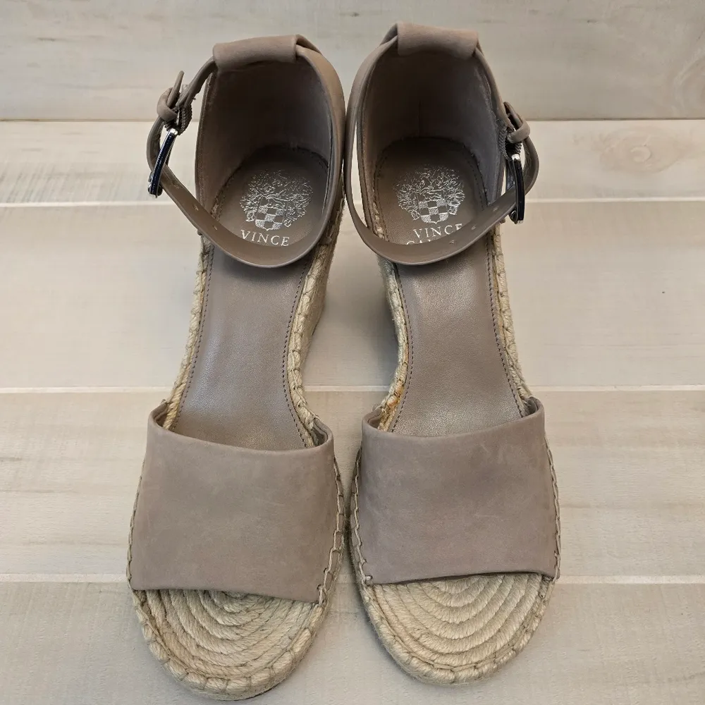{9M} Vince Camuto Leera Espadrille Wedge Sandal Women's in Dusty Mink - Image 2