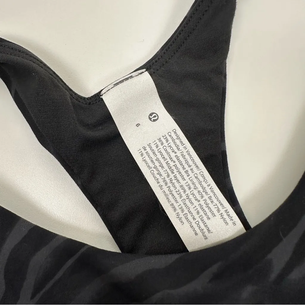 Lululemon  Wunder Train Long-Line Bra Zebra - Image 3