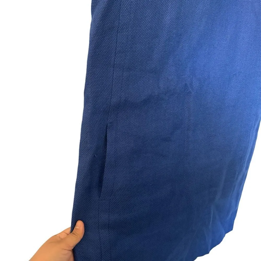 ‘S MaxMara Linen blend fully lined Mini Shift Dress pockets Size 6 - Image 9