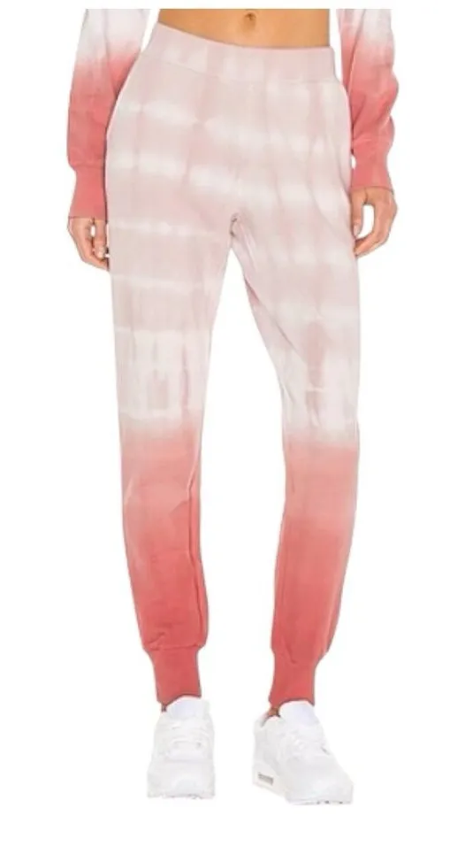 525 America Revolve XS Rose Clay Dip Dye Cotton Jogger Sweatpants NWT - Image 1