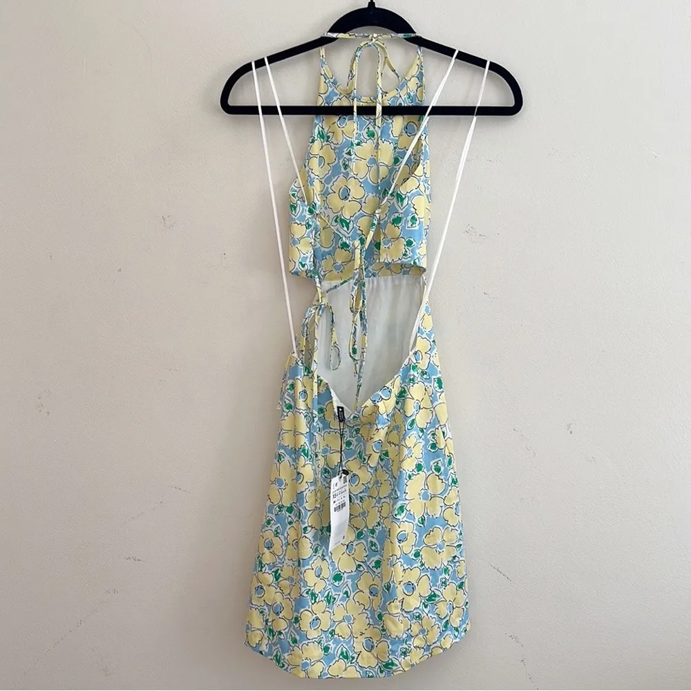 Zara | Floral Cut Out Dress - Image 5