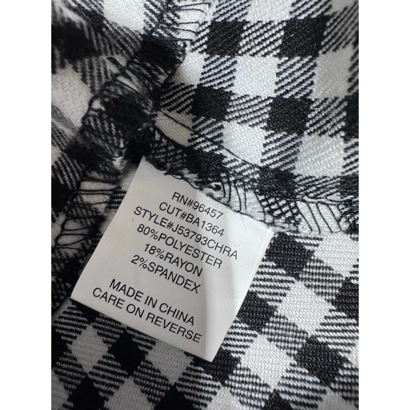 Love On A Hanger Black White Gingham Preppy Academia Mini Skirt Junior's Size‎ 1 - Image 6