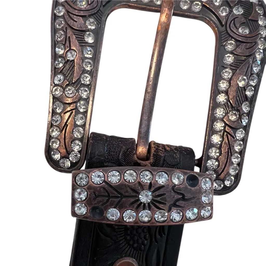 Western Genuine‎ Leather Belt Brown - Image 2