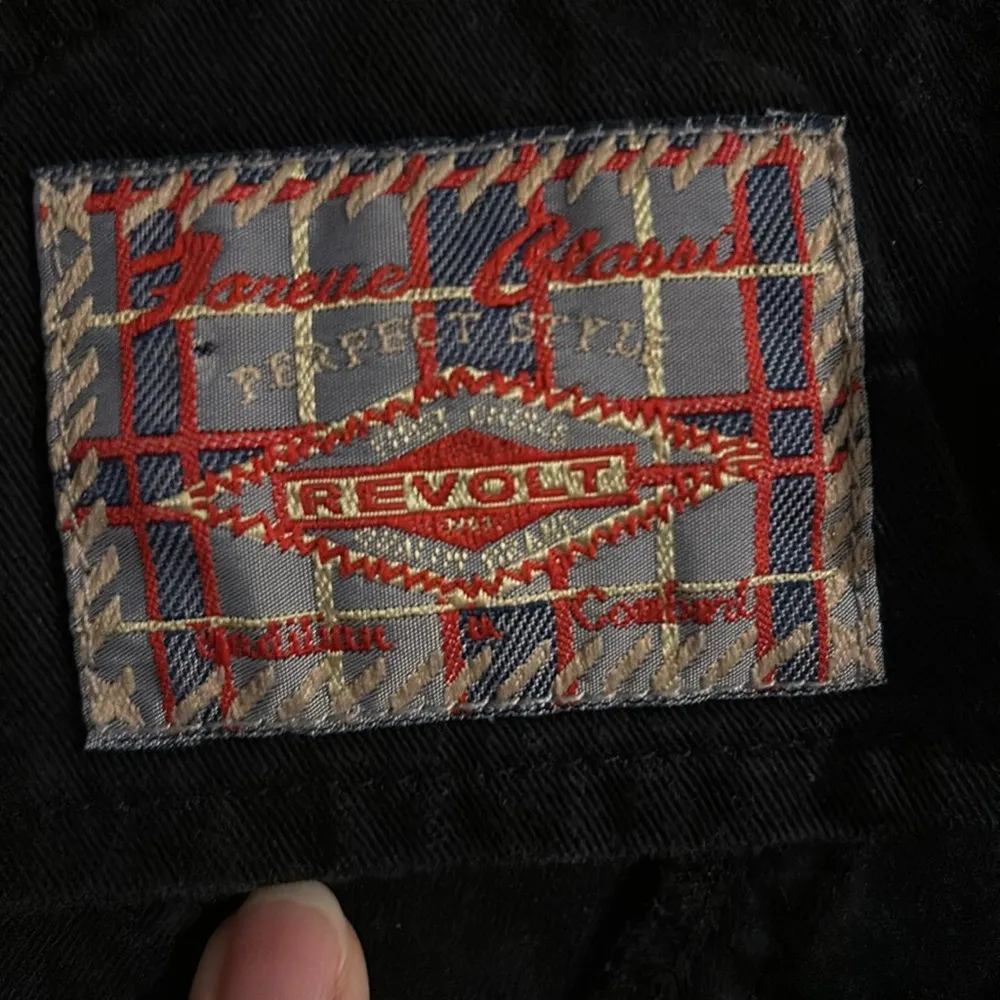 Vintage Revolt Black Denim Overalls with Button Details Size M - Image 3