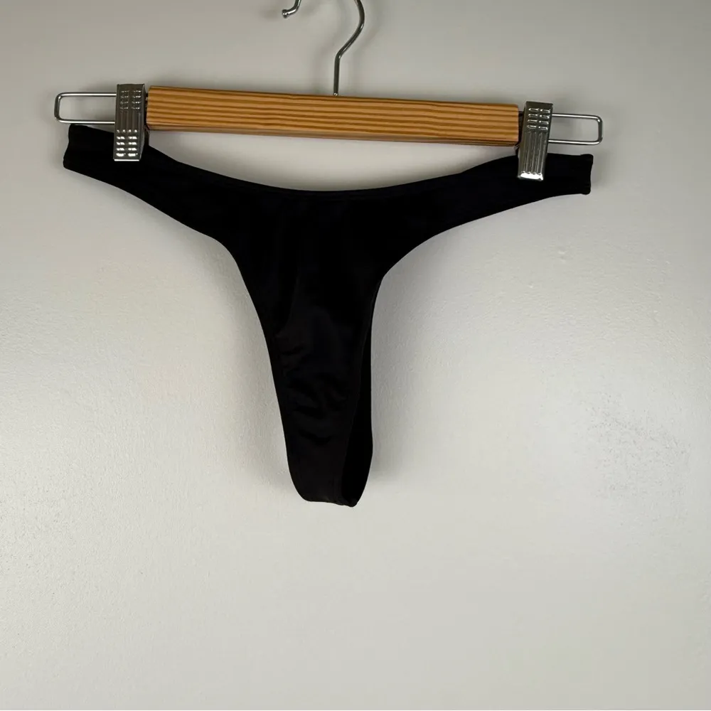 Minimale Animale NOLITA THONG Size Small Bikini Bottom Dark Seas Black Women's - Image 3