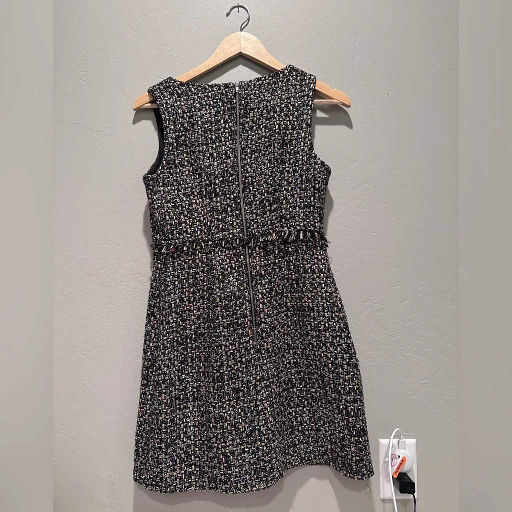 City Studio Juniors Gray‎ Tweed Pocket Sleeveless Mini Dress Size 3/4 Gray - Image 3