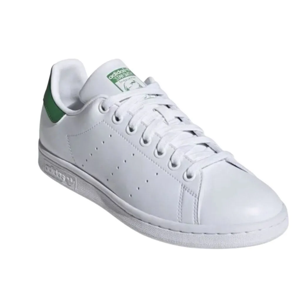 ADIDAS Stan Smith white green lace up shoes sneakers women’s 8 / men’s 7 - Image 10