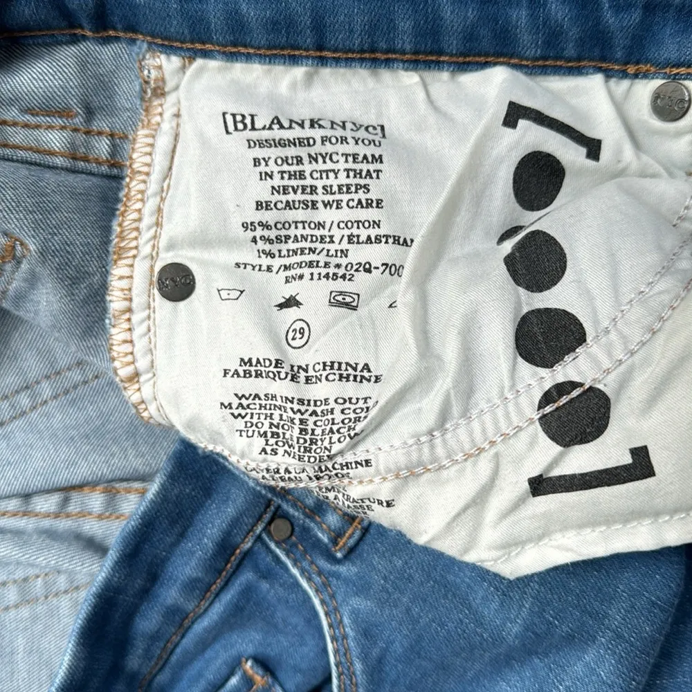 Blank NYC Women's Skinny Classique Distressed Destroyed Denim Jeans Sz 29 - Image 5