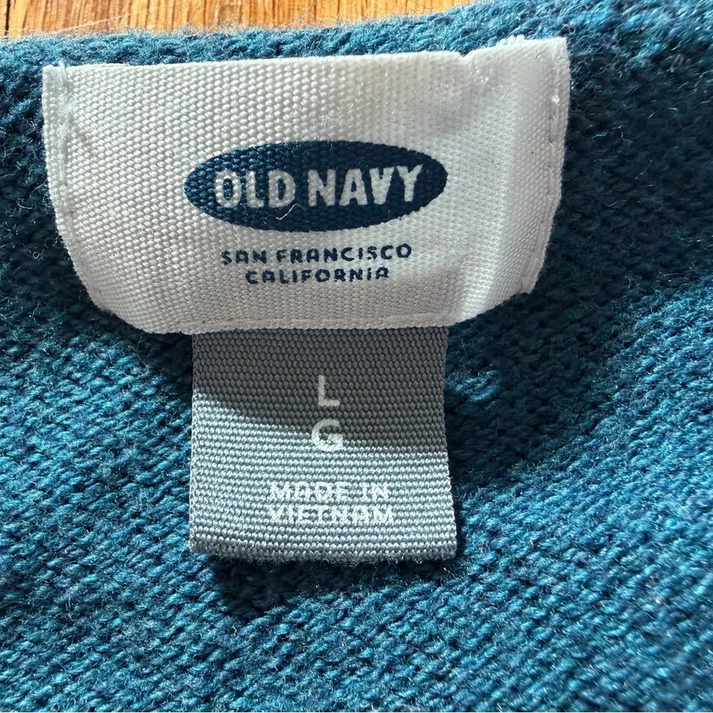 Old navy large blue Cotton blend sweater - Image 2