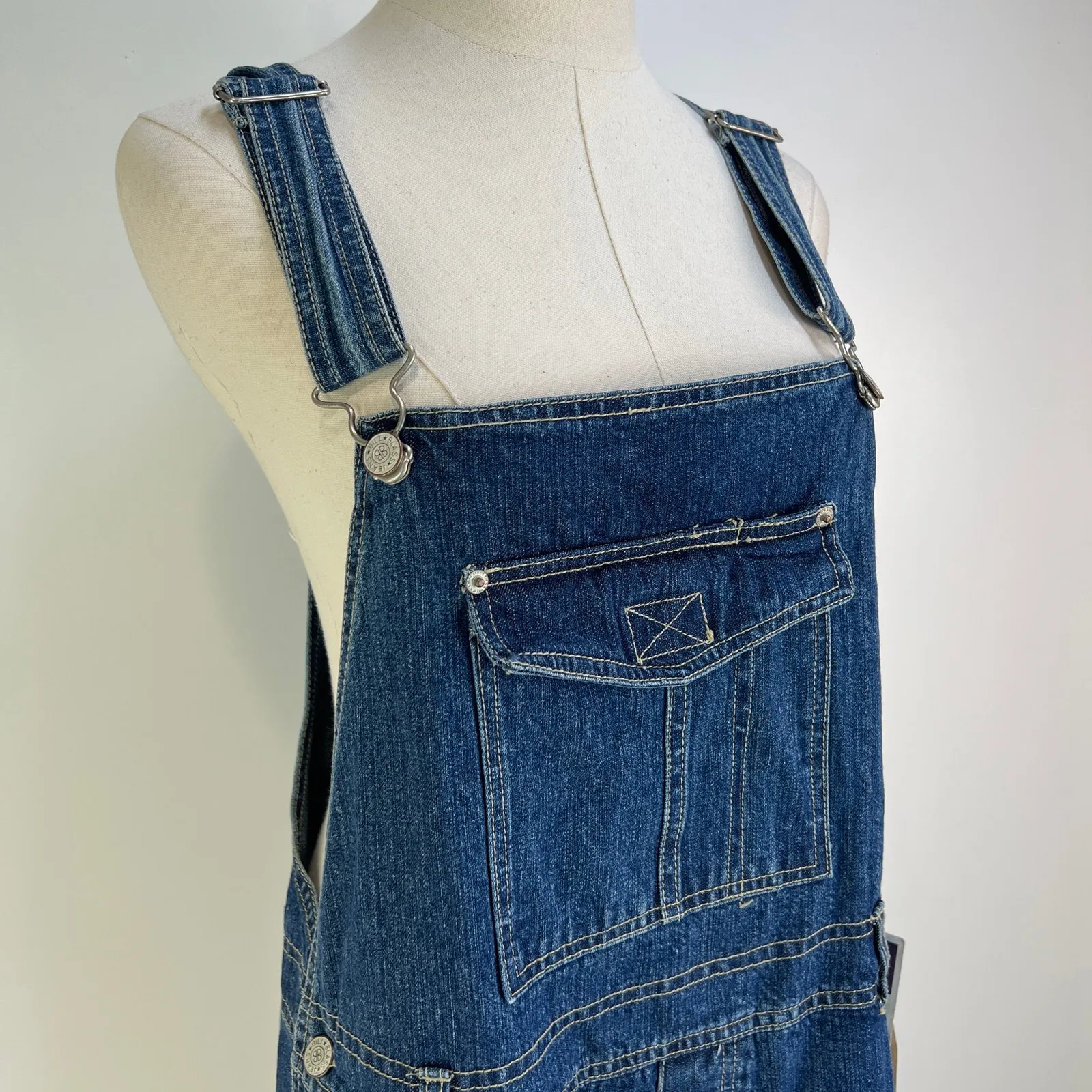 Vintage Bill Blass Jeans Deadstock Denim Overalls Blue Cotton - Image 2