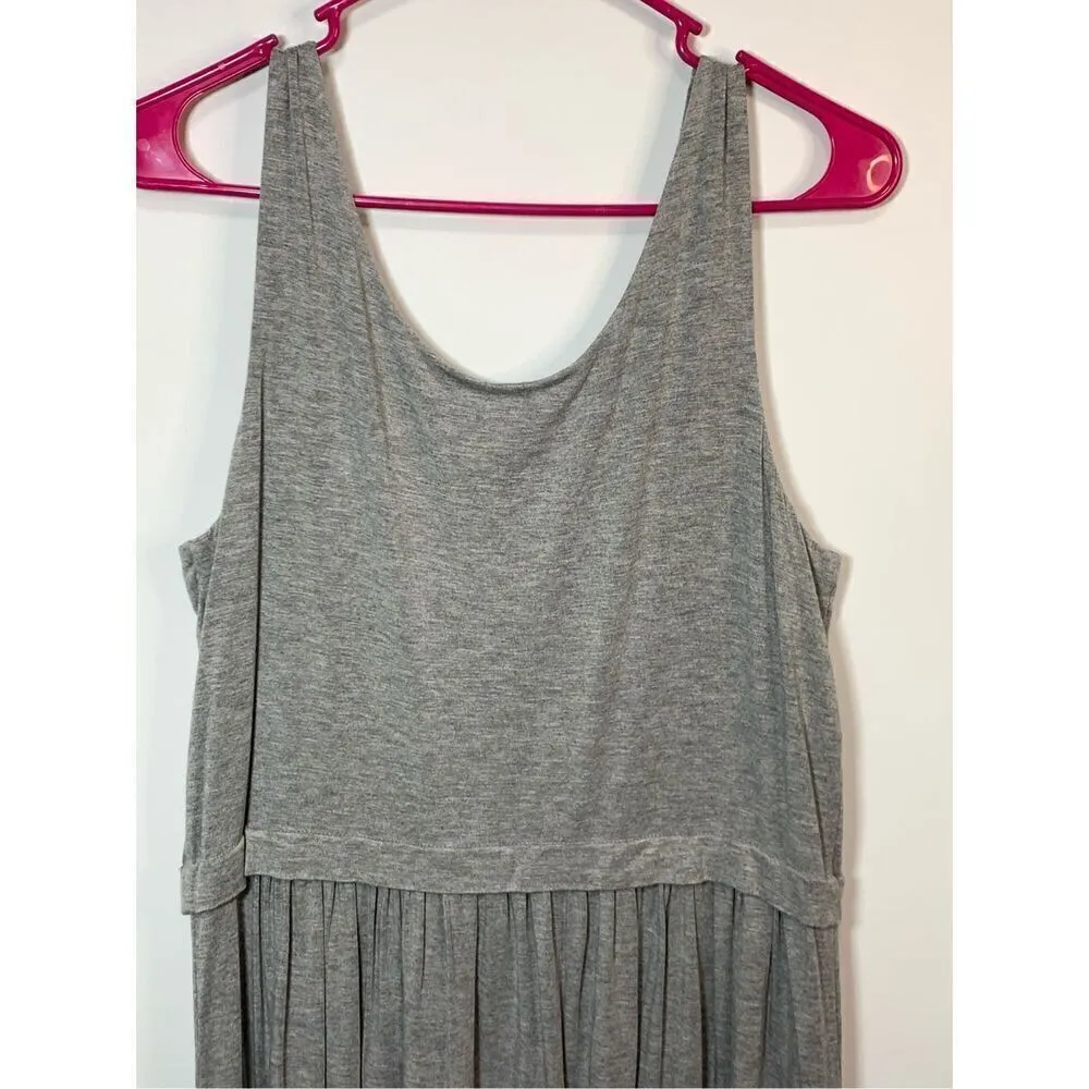 Kenar Women's Scoop Neck Sleeveless Pleated Mini Dress Gray Size Large - Image 7