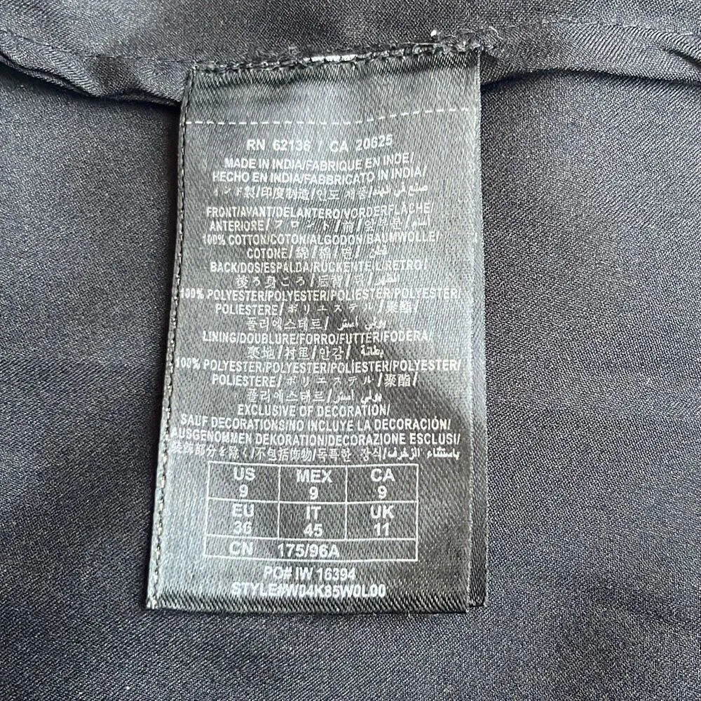 Guess Brown Bronze Metallic Sequin Black Mini Cocktail Party Dress Glam 9 Jrs - Image 6