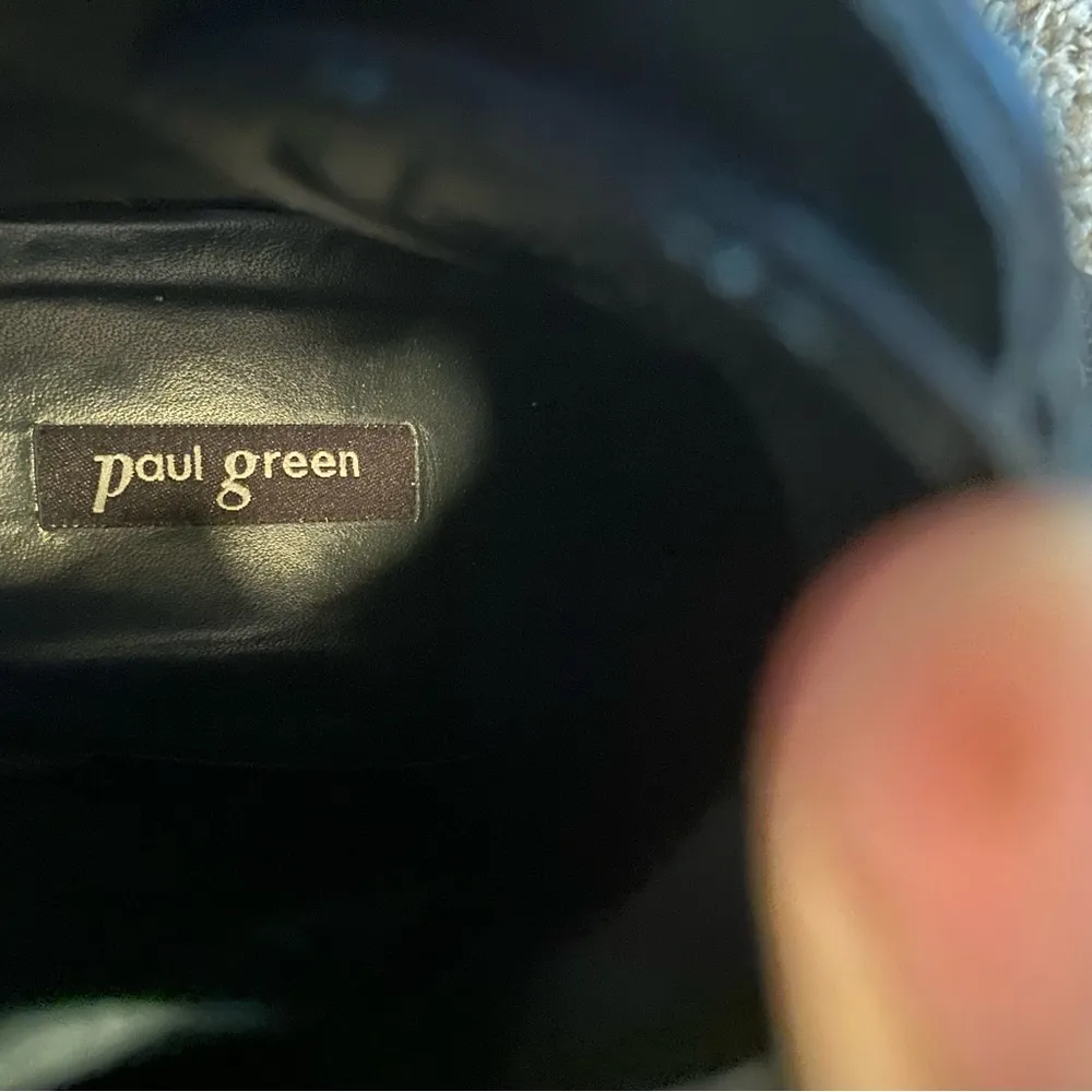 Paul Green Black Leather Ankle Boots Boot Size 6 - Image 5