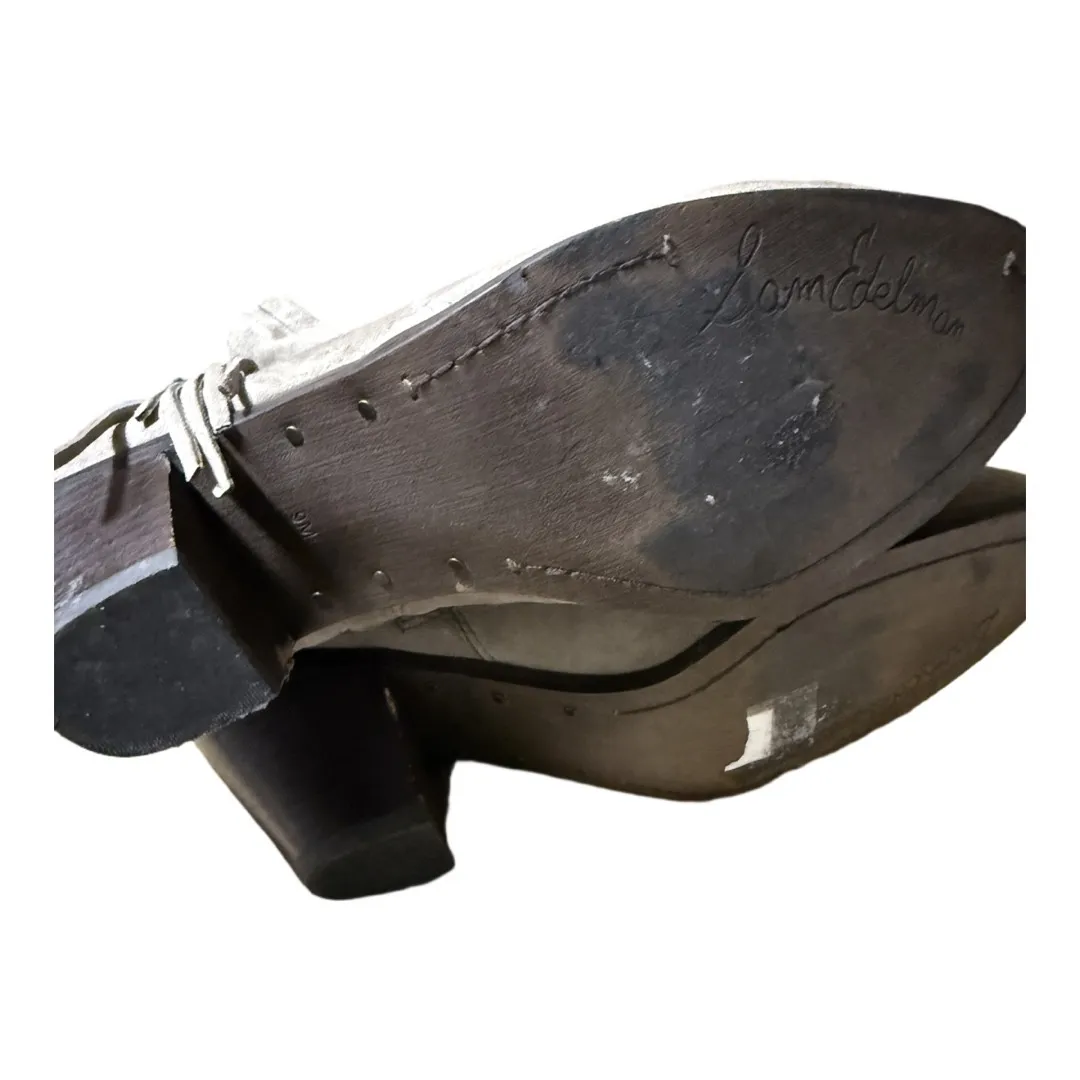 Sam Edelman Louie Ankle Fringe Bootie Boot Tan Suede Women's Size 9 Boho Autumn - Image 5