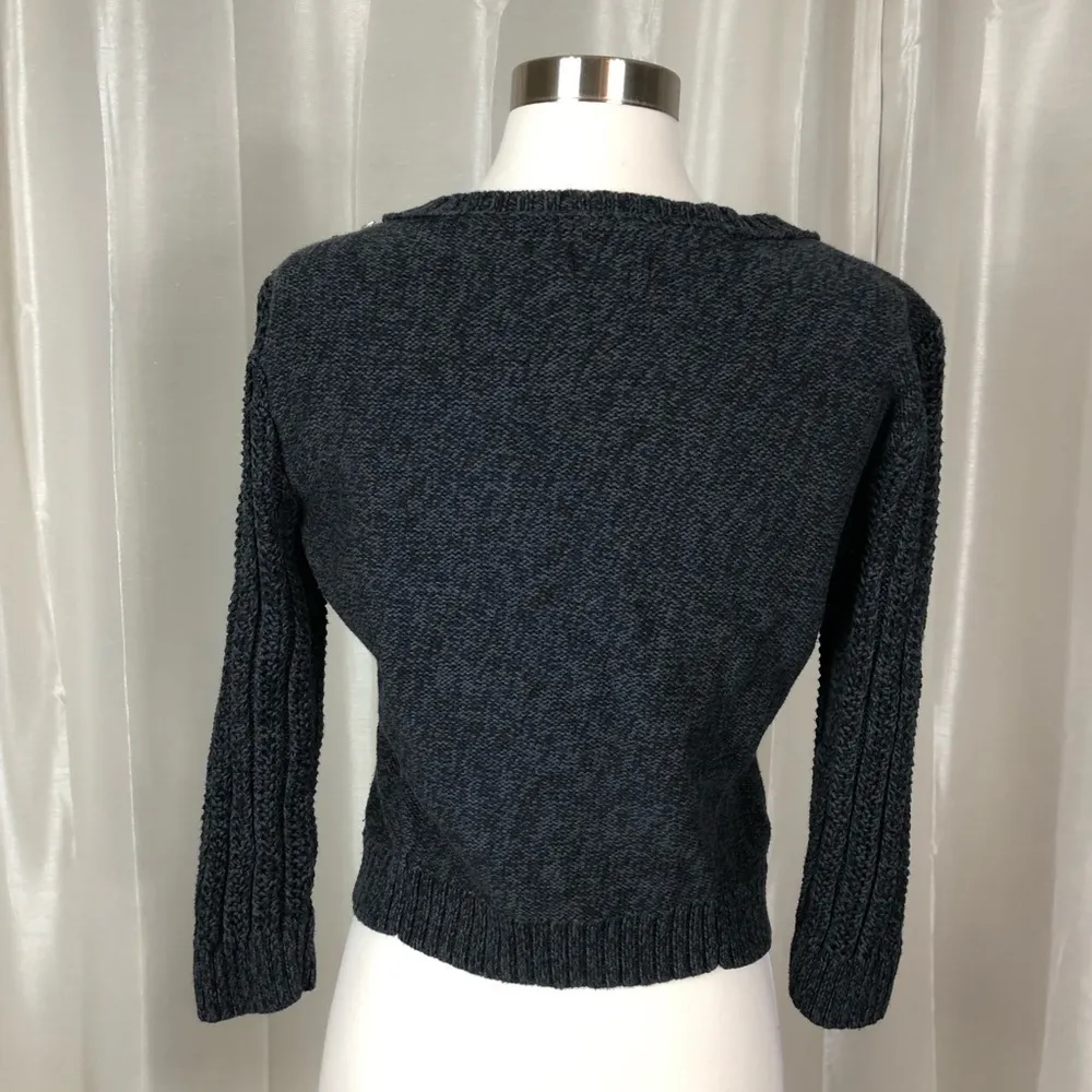 American eagle embellished zip up‎ sweater - Image 4