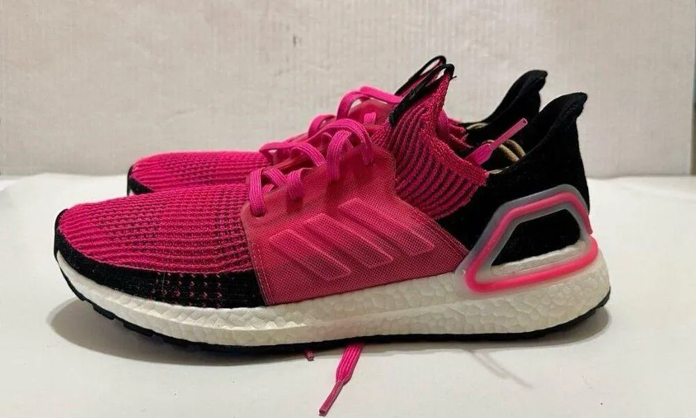 Adidas UltraBoost 19 Women's Running Shoes Shock Pink Size 10.5 - Image 3