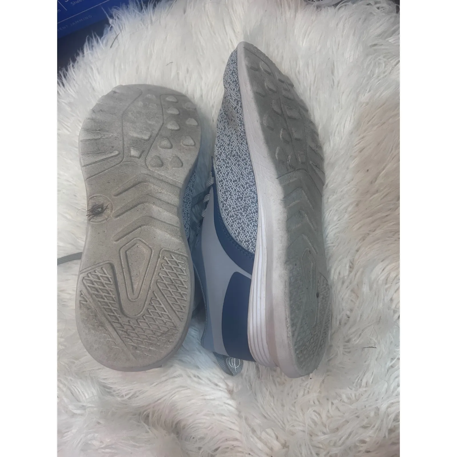 🤯3/$15 Nautica Women Gray Knit Lace Up Athletic Sneakers Shoes Size 9.5 - Image 8