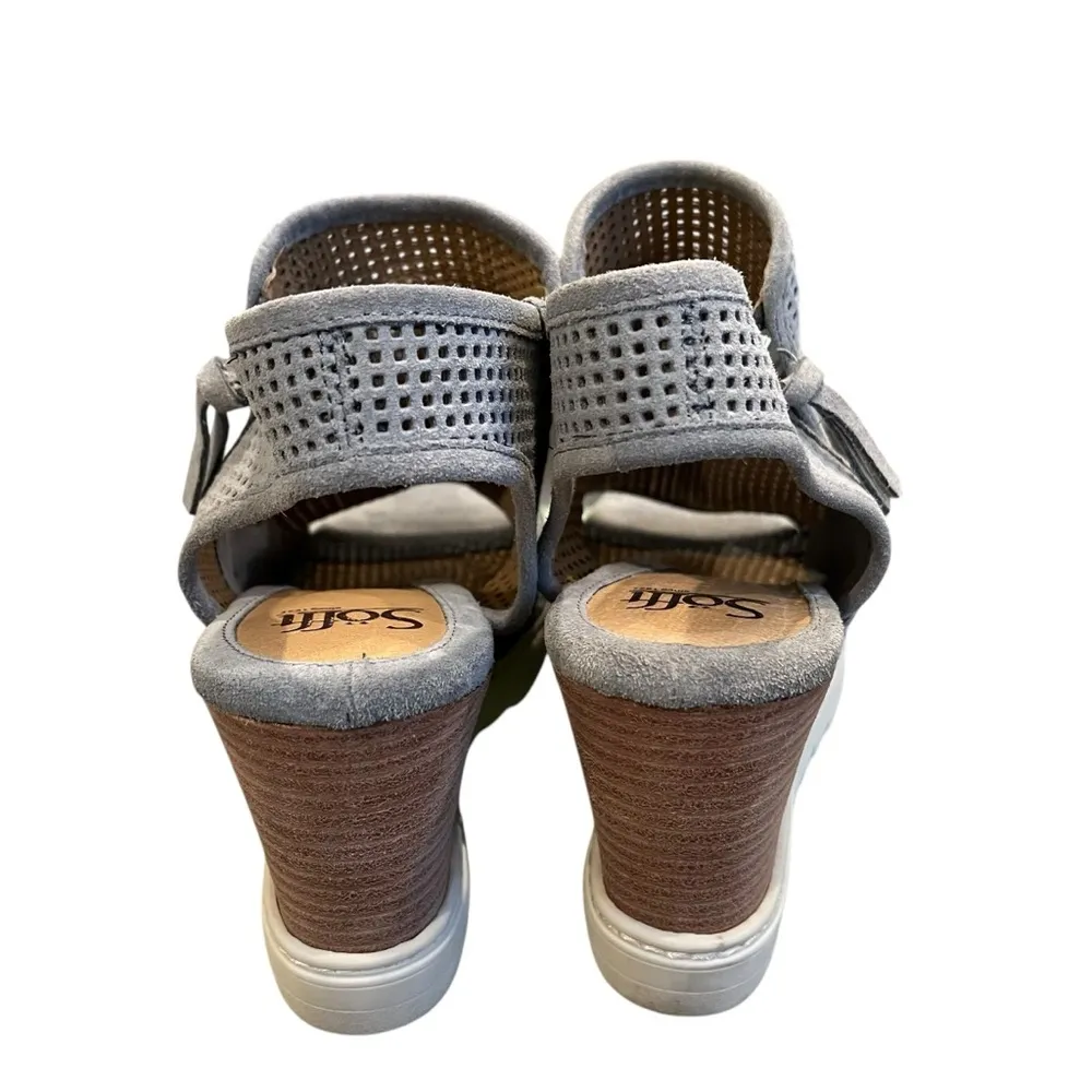 Söfft Ulani Wedge Sandals Gray Size 11 - Image 13