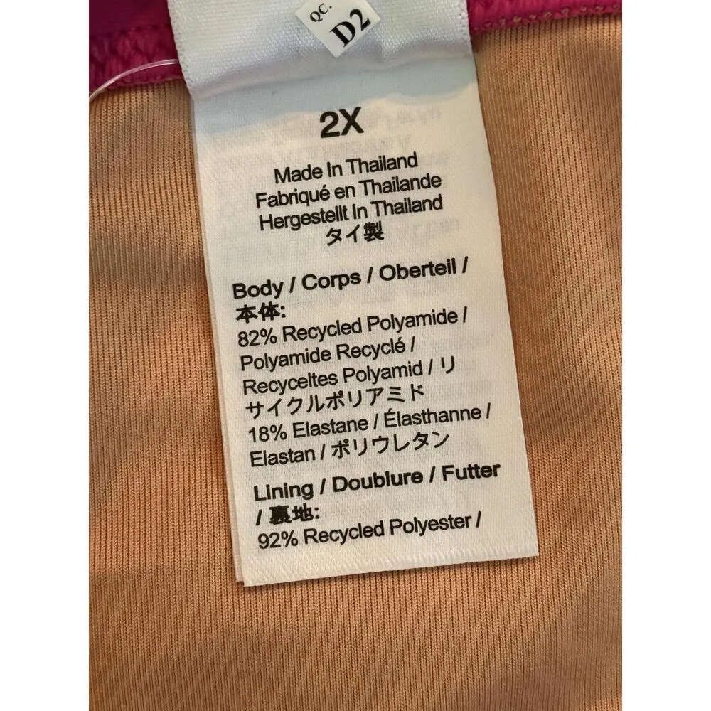 NEW J. Crew Hallie Bikini Bottom BM642 Radiant Fuchsia Pink Womens Size 2X 2XL - Image 5