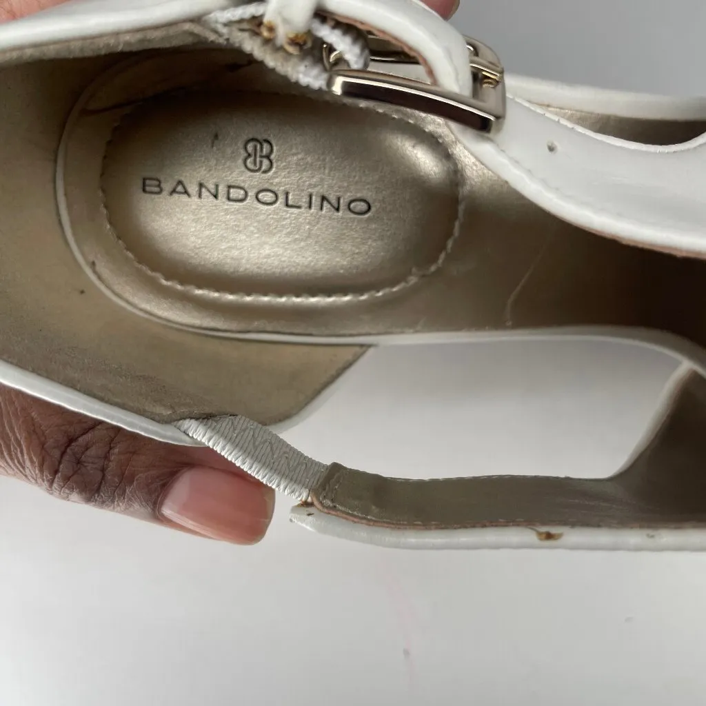 Cream Wardell Adjustable Strap Sandal Heel Casual Occasion Sz 9.5M - Image 10