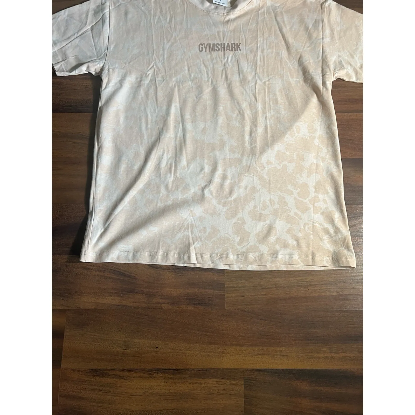 Gymshark T-Shirt Pink Salt Tie Dye Camo Women's Size Small Gym Workout Active - Image 6