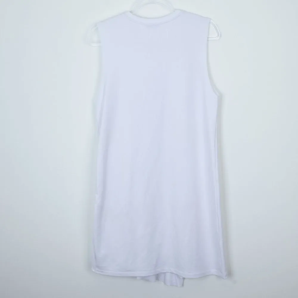 Zara Sleeveless‎ Ruffle Hem Shift Dress Size Medium - Image 6