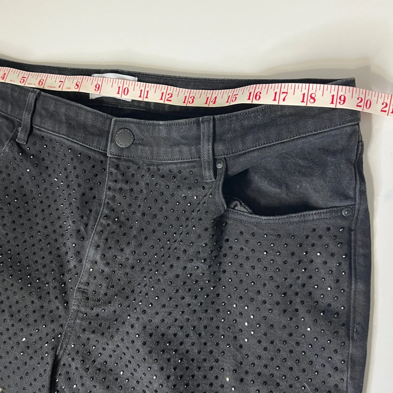 Lane Bryant Black Denim Rhinestone Embellished Jeans Plus Size 18 - Image 8