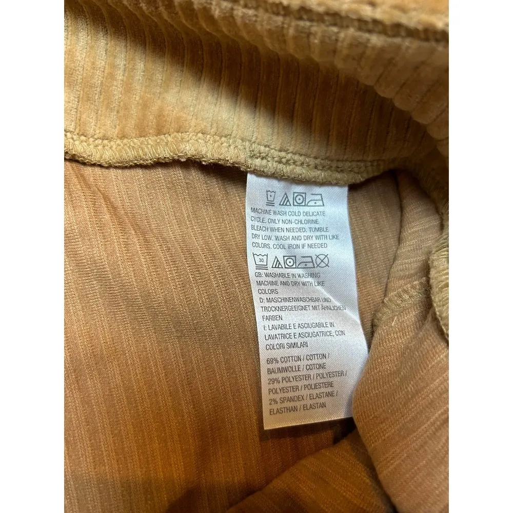 Denim & Company Tan Corduroys 5X Petite Neutral Plus Size - Image 5