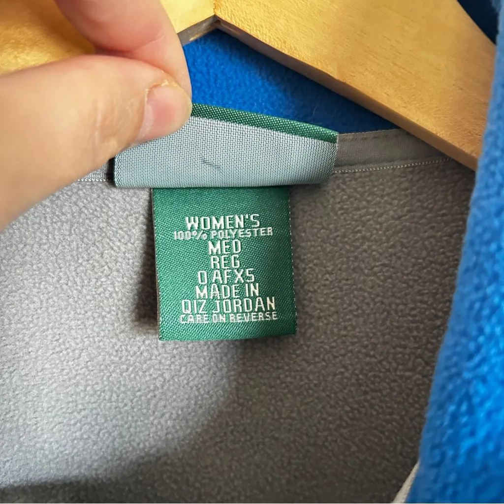 Vintage Collectable 2005 L.L.Bean x The Weather Channel Polartec Fleece Vest M Blue Size M - Image 5