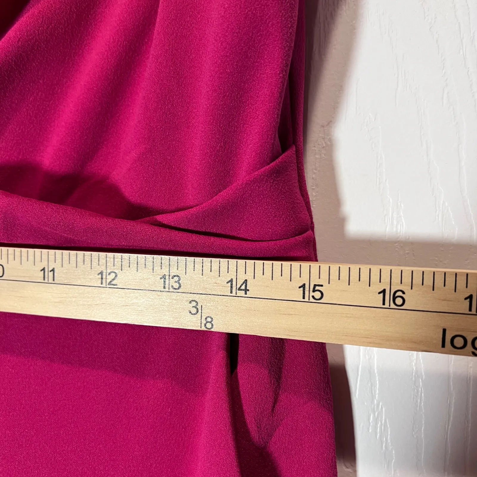 Vince Camuto Women's Strapless Twist Front Jumpsuit Fuchsia Pink Size 10 Elegant - Image 3