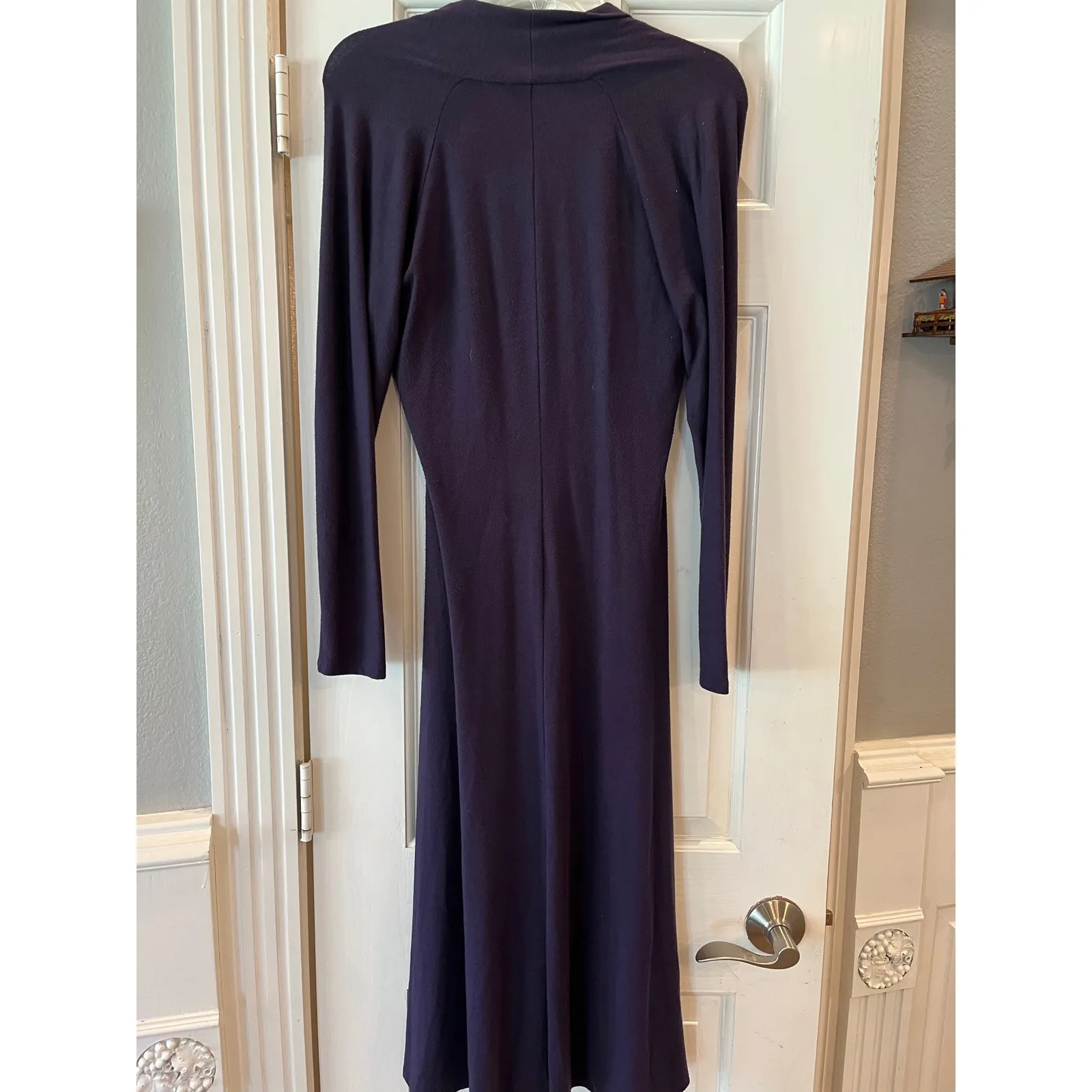 VTG Talbots Faux Wrap Purple dress Women 4 Ballet Ethereal Y2K Fairy Coquette - Image 3