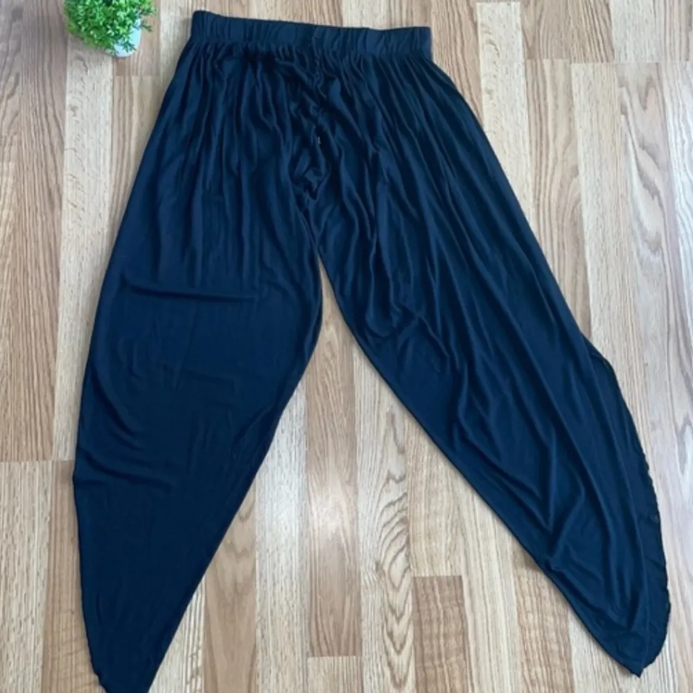 NWOT Cato side split leg Pants Women’s size medium black yoga Casual relax beach - Image 6