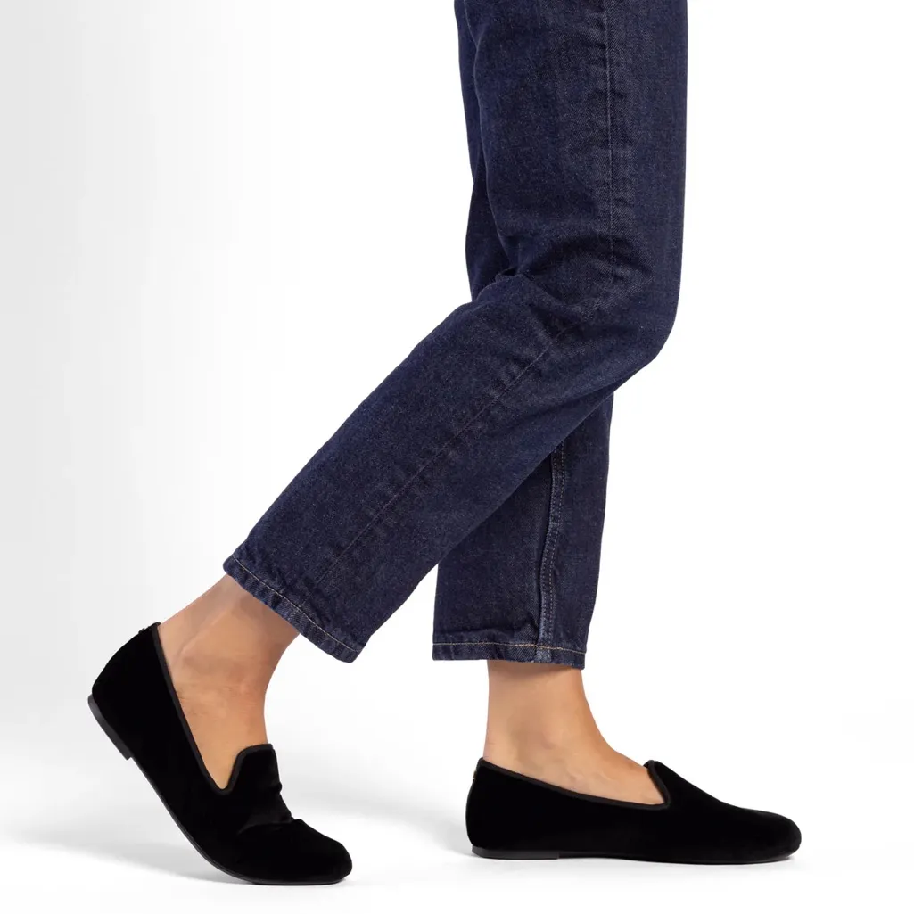 Birdies Heron flats Loafers Black Velvet Size 7.5 - Image 8