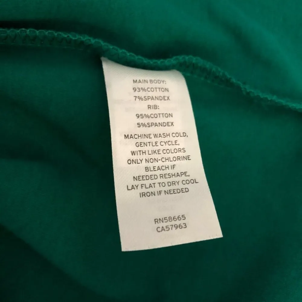 BP Womens Sweatshirt Pullover Oversized Long Sleeve Hi-Lo Crew Neck Green Size S - Image 4