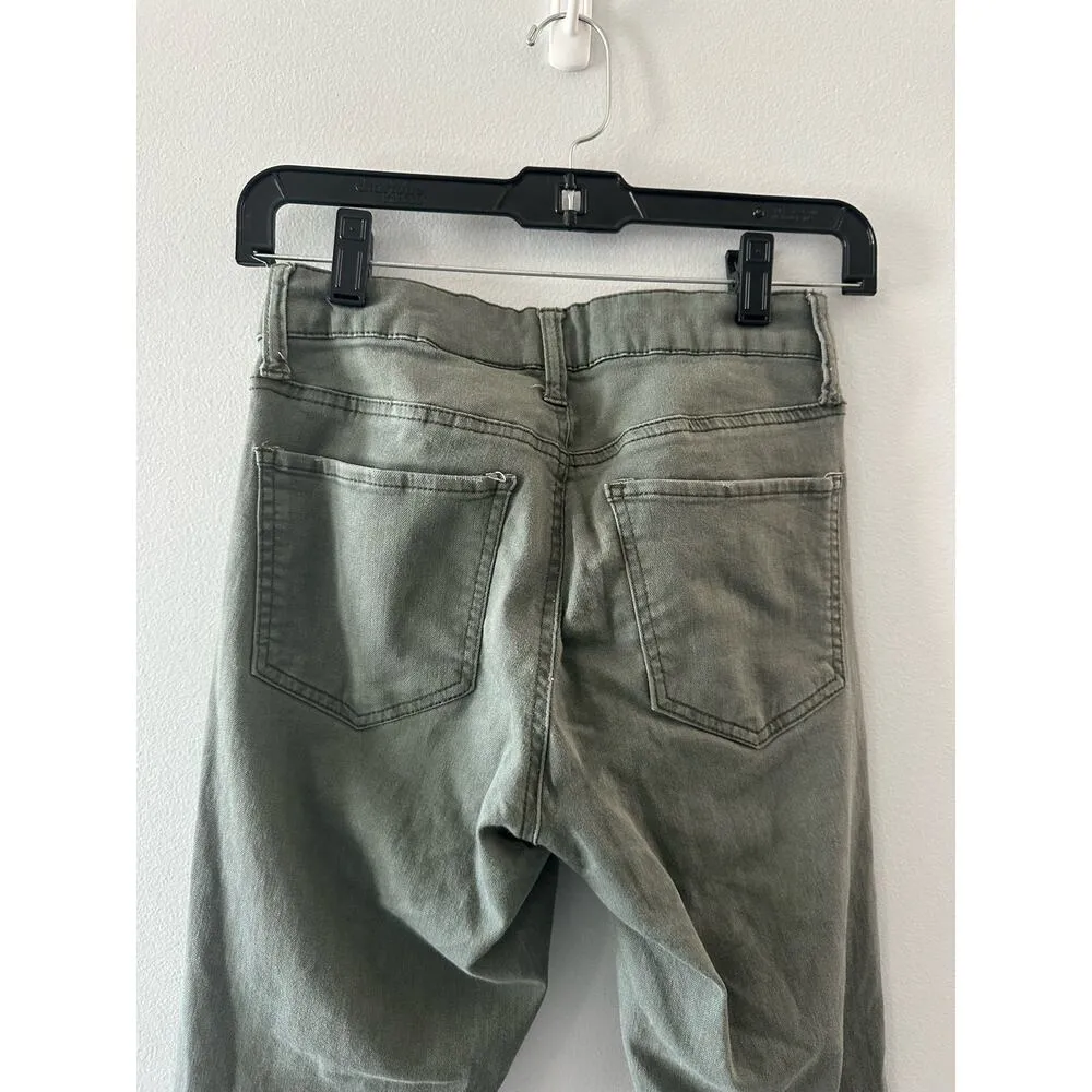 So Jeans Women's 3 Olive Green Low Rise Jegging Denim Juniors - Image 4