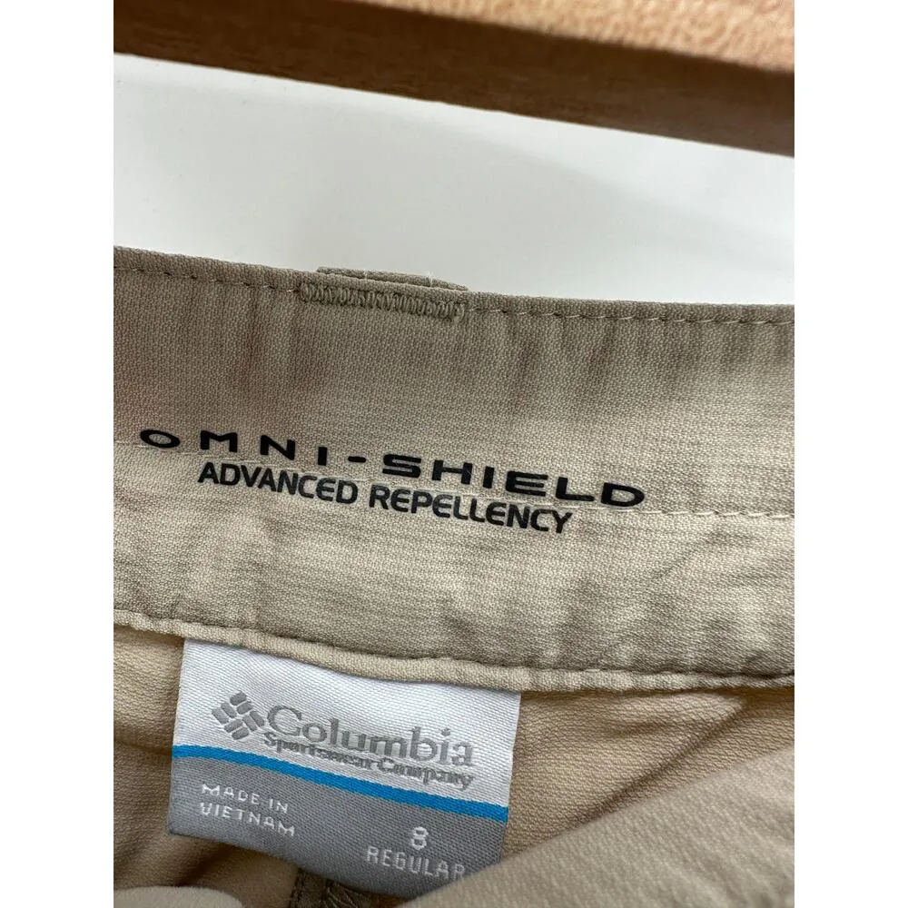 Columbia Womens Omni-Shield Bug Repellency Khaki Pants Size 8 Outdoors Hiking - Image 5