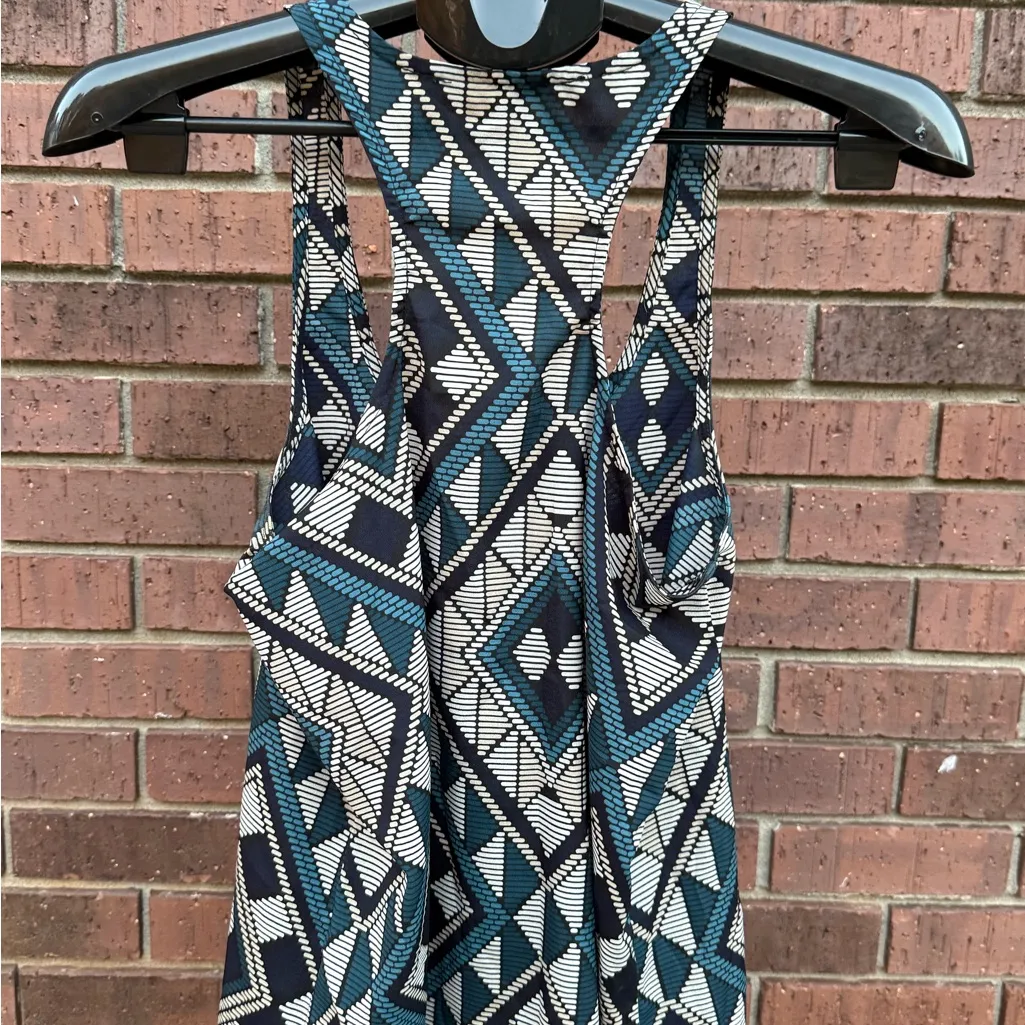 Collective Concepts Geometric Pattern Tank Top Sleeveless Blouse Size Small EUC - Image 5
