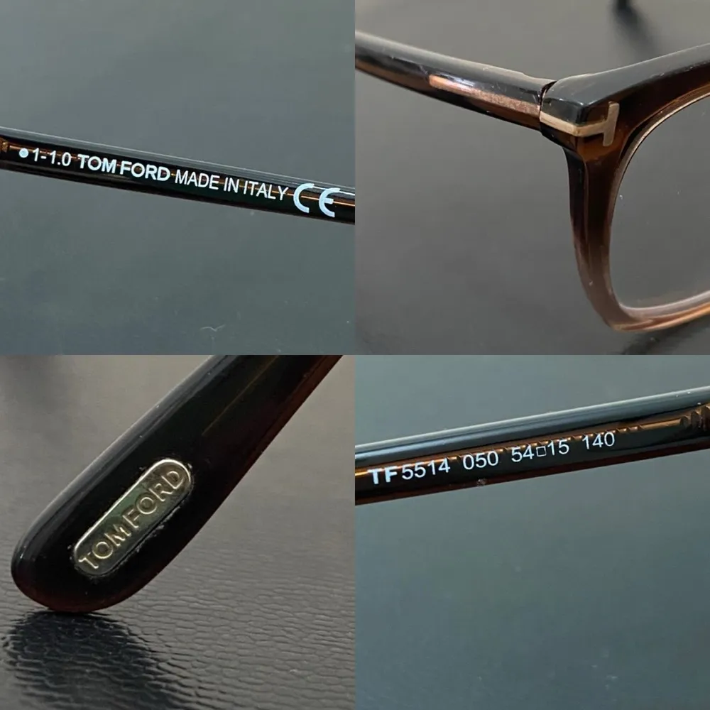 TOM FORD TF5514 050 54▪️15 140 Brown Ombre Thin Butterfly Plastic Eyeglasses - Image 16