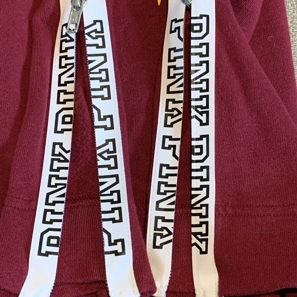 PINK Victoria’s Secret 5th & Ocean Pullover Side Zipper ASU Sun Devils Medium M - Image 4