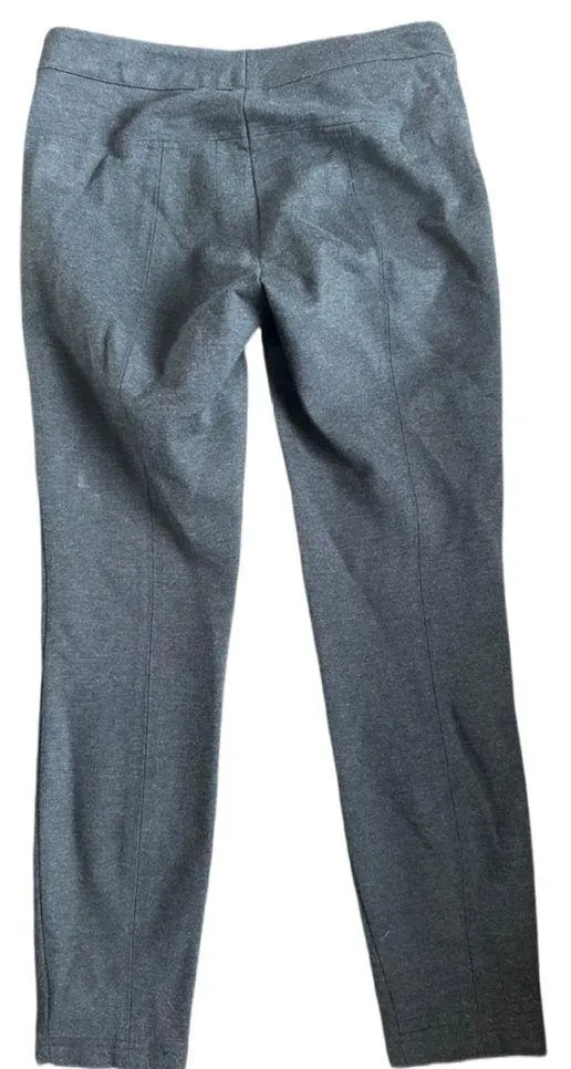 Vince Women Pants Size 0 Gray Ponte Knit Legging Snap Button Ankle Viscose Nylon - Image 4