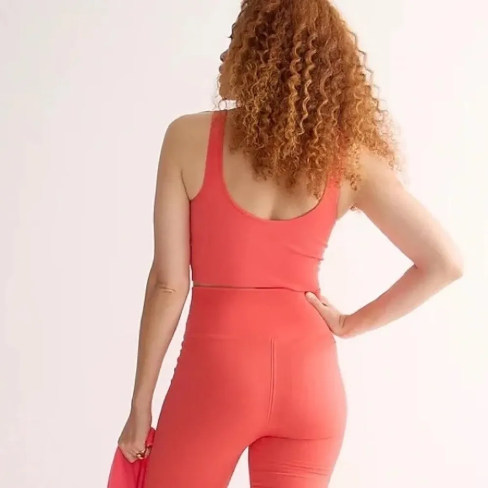 J Crew • SculptStretch high-rise ribbed bike short coral pink active workout run - Image 11