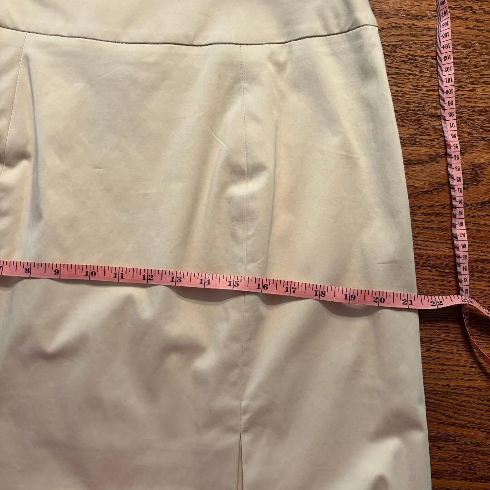 Doncaster Beige Mini Skirt Size 14 Preppy - Image 8